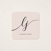 Modernes Geschenkgutschein mit elegantem, rosafarb (Vorderseite)