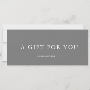 Modernes Geschenkzertifikat