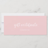 Modernes Geschenkzertifikat (Vorderseite)