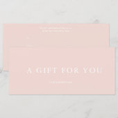 Modernes Geschenkzertifikat (Vorne/Hinten)