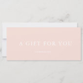 Modernes Geschenkzertifikat (Vorderseite)