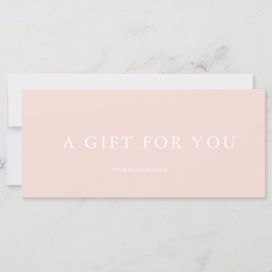 Modernes Geschenkzertifikat (Vorderseite)