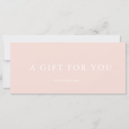 Modernes Geschenkzertifikat