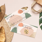 Modernes Geschenkzertifikat "Abstrakt Earth Tones 