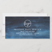 Modernes Geschenkzertifikat für Navy Blue Business (Rückseite)