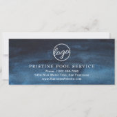 Modernes Geschenkzertifikat für Navy Blue Business (Rückseite)