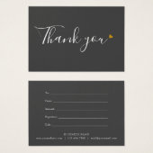 Modernes Geschenkzertifikat - Herzlichen Dank (Vorne & Hinten)