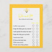 Modernes Geschlecht zeigt Party-Spiele Hummeltheme Postkarte (Vorderseite)