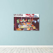 Modernes Gesicht auf einem zeitlosen Handel, Jeric Leinwanddruck (Insitu (Holzboden))