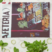 Modernes Gesicht im zeitlosen Handel Geschirrtuch (Gefaltet)