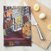 Modernes Gesicht im zeitlosen Handel Geschirrtuch (Viertel Falte)