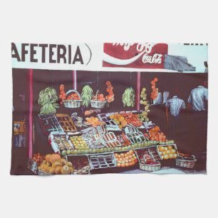 Modernes Gesicht im zeitlosen Handel Geschirrtuch