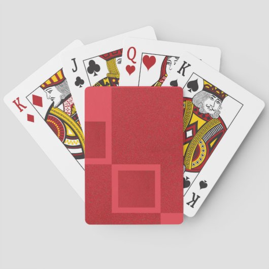 Modernes, gespaltenes Rotblockdeck - individuell e Spielkarten (Rückseite)