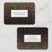 Modernes, gesprenkeltes Muster Visitenkarte (Vorne/Hinten)