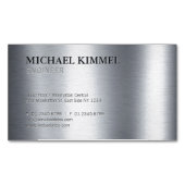 Modernes, gestopftes Metall-Look anpassbar Magnetische Visitenkarte (Vorderseite)