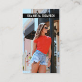 Modernes gestörtes Berufliches Foto Visitenkarte (Vorderseite)