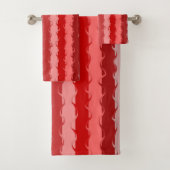 Modernes gestreiftes Design in verschiedenen Rottö Badhandtuch Set (Insitu)