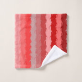 Modernes gestreiftes Design in verschiedenen Rottö Badhandtuch Set (Waschlappen)