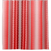 Modernes gestreiftes Design in verschiedenen Rottö Duschvorhang (Vorderseite)