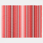 Modernes gestreiftes Design in verschiedenen Rottö Fleecedecke (Vorderseite (Horizontal))