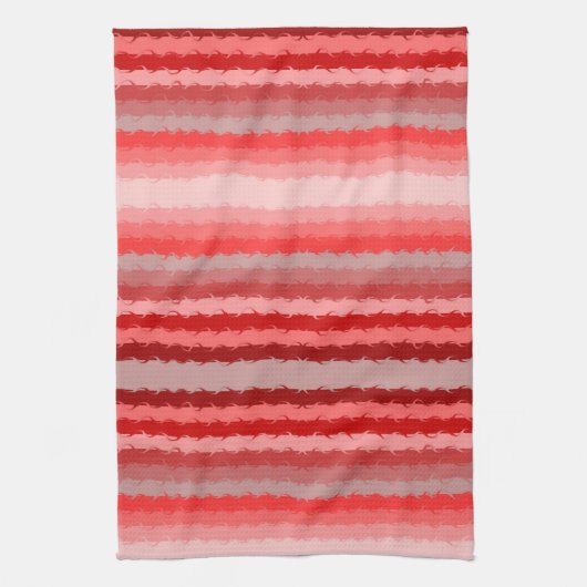 Modernes gestreiftes Design in verschiedenen Rottö Geschirrtuch (Vertikal)