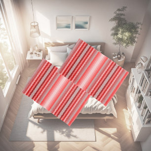 Modernes gestreiftes Design in verschiedenen Rottö Kissenbezug