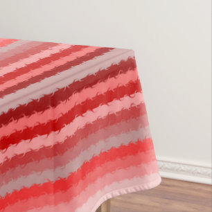 Modernes gestreiftes Design in verschiedenen Rottö Tischdecke