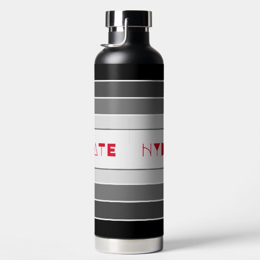 Modernes gestreiftes HYDRAT Trinkflasche (Rechts)
