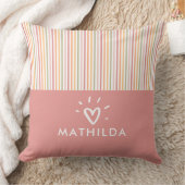 Modernes gestreiftes Kinderzimmer Kissen (Decke)