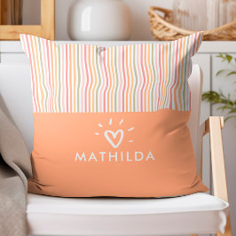 Modernes gestreiftes Kinderzimmer Kissen