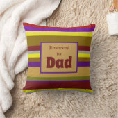 Modernes gestreiftes Kissen für Vater vorbehalten (Decke)