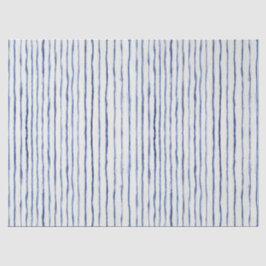 Modernes gestreiftes Muster Blau und Weiß Seidenpapier