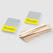 Modernes gestreiftes Muster Fächer (Non-assembled)