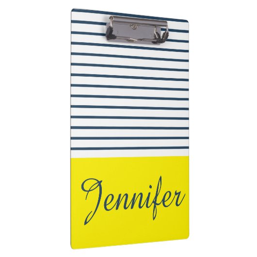 Modernes gestreiftes Muster Klemmbrett (Rechts)