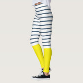 Modernes gestreiftes Muster Leggings (Links)