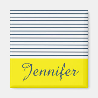Modernes gestreiftes Muster Magnet