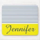 Modernes gestreiftes Muster Mousepad (Vorne)