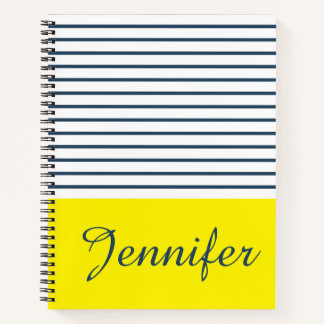 Modernes gestreiftes Muster Notizbuch