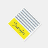 Modernes gestreiftes Muster Serviette (Ecke)