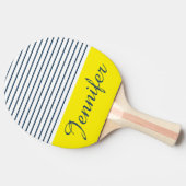 Modernes gestreiftes Muster Tischtennis Schläger (Seitenansicht)