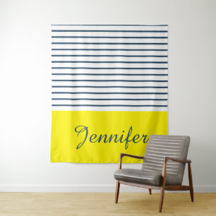 Modernes gestreiftes Muster Wandteppich
