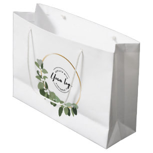 Modernes Gewand Ihr Logo hier Custom Holiday Große Geschenktüte