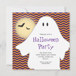Modernes Ghost-Halloween-Party Einladung
