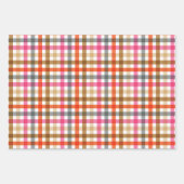 Modernes Gingham Fall-Geschenk Geschenkpapier Set (Vorderseite 3)