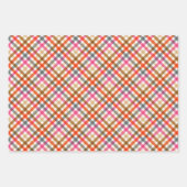 Modernes Gingham Fall-Geschenk Geschenkpapier Set (Vorderseite 2)
