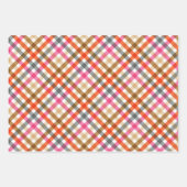 Modernes Gingham Fall-Geschenk Geschenkpapier Set (Vorderseite)