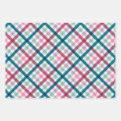 Modernes Gingham-Geschenk Geschenkpapier Set (Vorderseite)