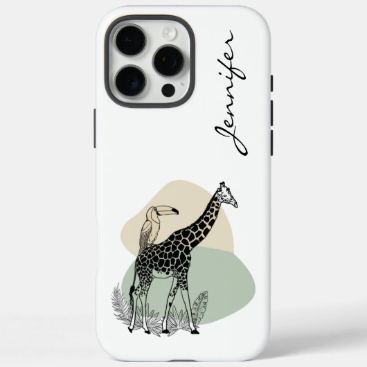 Modernes Giraffe iPhone Case-Mate iPhone Hülle (Rückseite)
