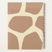 Modernes Giraffenmuster Planer (Rückseite)