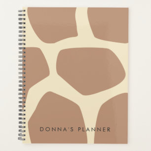 Modernes Giraffenmuster Planer